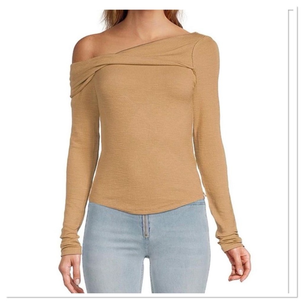 We the Free Addie Layering Top in Winter Wheat (Size S)